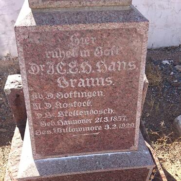 BRAUNS Justus Carl Ernst Heinrich 1857-1929