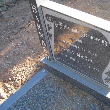 BARNARD Anna Maria 1905-1988