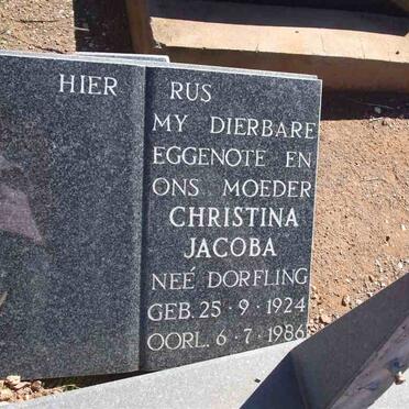 DORFLING Christina Jacoba 1924-1986