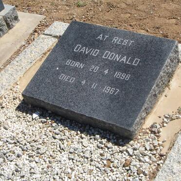 DONALD David 1898-1967