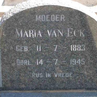 ECK Maria, van 1883-1945