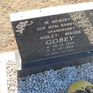 GOBEY Violet Maude 1904-1989