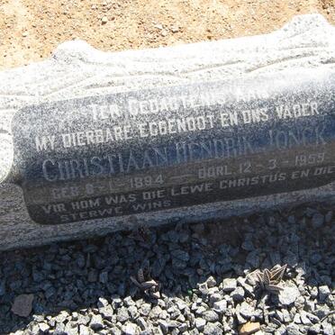 JONCK Christiaan Hendrik 1894-1959