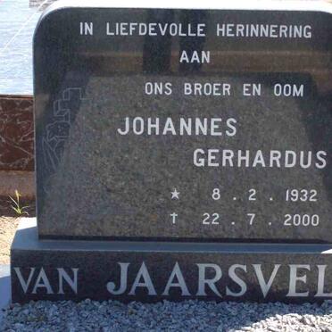 JAARSVELD Johannes Gerhardus, van 1932-2000