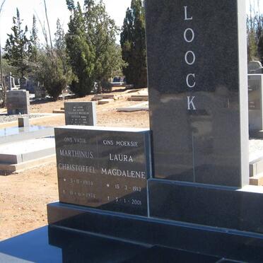 LOOCK Marthinus Christoffel 1904-1974 &amp; Laura Magdalene 1913-2001 
