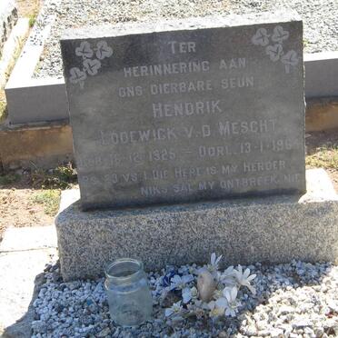 MESCHT Hendrik Lodewick, v.d. 1925-1964