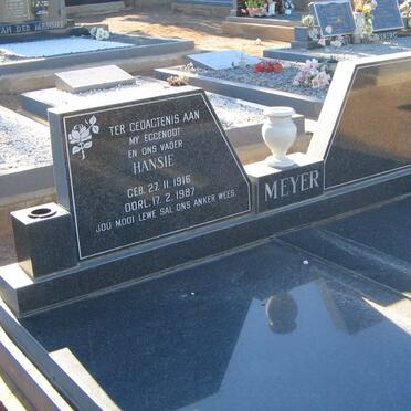 MEYER Hansie 1916-1987
