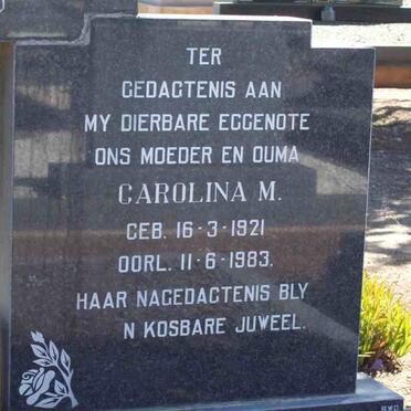 MESCHT Gabriël J., van der 1911-2000 &amp; Carolina M. 1921-1983