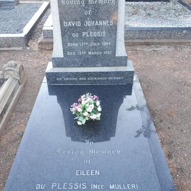 PLESSIS David Johannes, du 1884-1962 &amp; Eileen MULLER 1903-1987