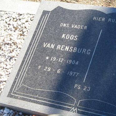 RENSBURG Koos, van 1904-1977