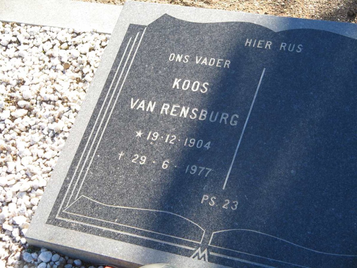 RENSBURG Koos, van 1904-1977