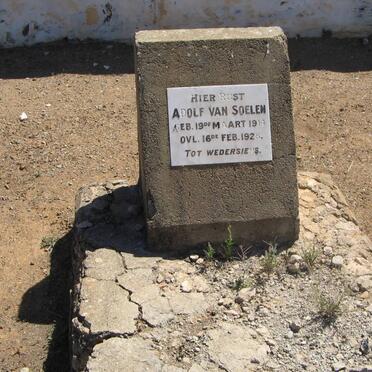 SOELEN Adolf, van 1914-1928