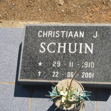 SCHUIN Christiaan J. 1910-2001