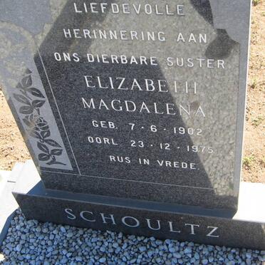 SCHOULTZ Elizabeth Magdalena 1902-1975