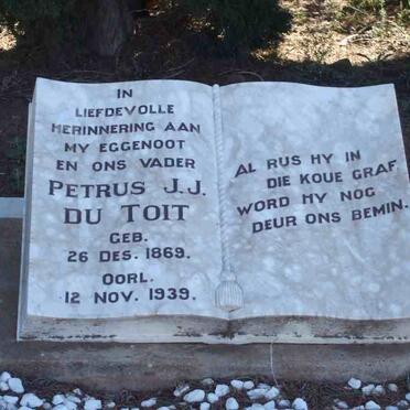 TOIT Petrus J.J., du 1869-1939
