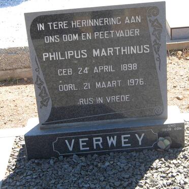 VERWEY Philipus Marthinus 1898-1976