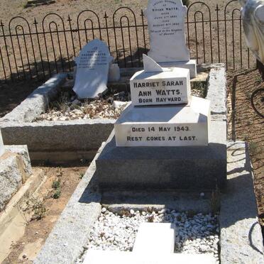 WATTS Harriet Sarah Ann nee HAYWARD -1943