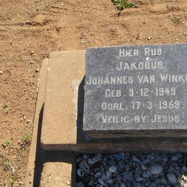 WINKEL Jakobus Johannes, van 1949-1959