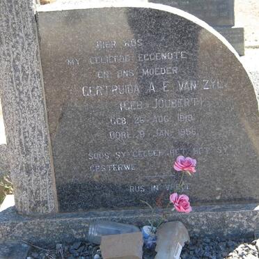 ZYL Gertruida A.E. nee JOUBERT 1919-1956