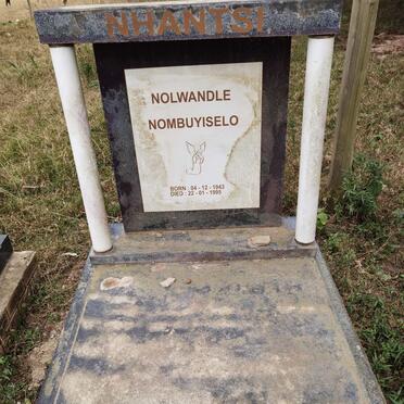 NHANTSI Nolwandle Nombuyiselo 1943-1995