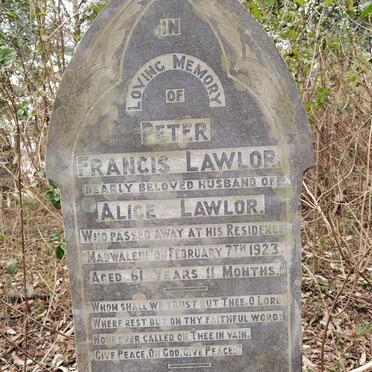 LAWLOR Peter Francis -1923