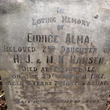 HANSEN Eunice Alma -1917