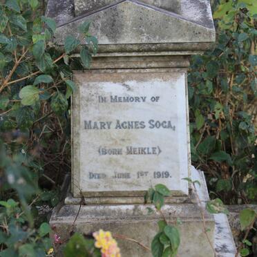 SOGA Mary Agnes nee MEIKLE 1866-1919