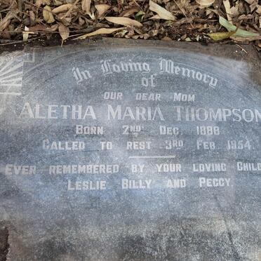THOMPSON Aletha Maria 1888-1954
