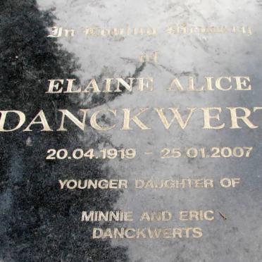 DANCKWERTS Elaine Alice 1919-2007