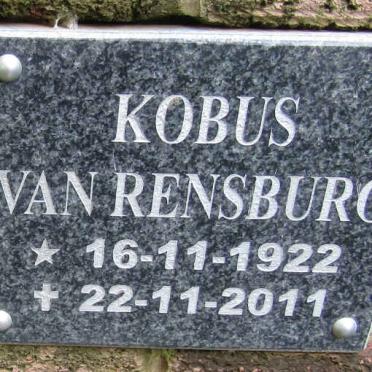 RENSBURG Kobus, van 1922-2011