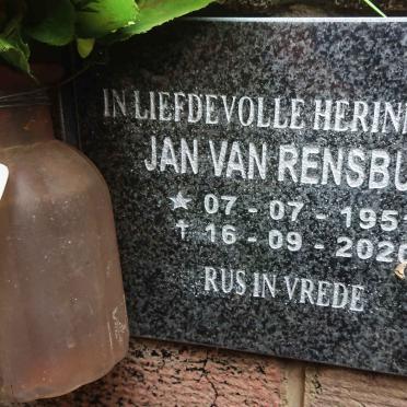 RENSBURG Jan, van 1951-2020