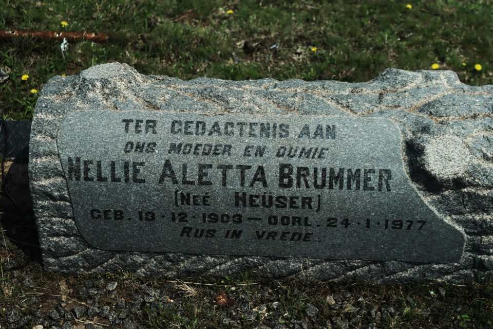 BRUMMER Nellie Aletta nee HEUSER 1903-1977