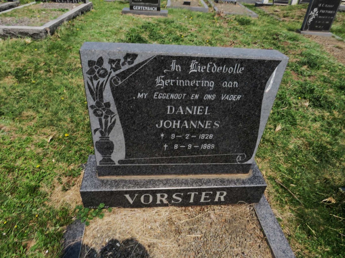 VORSTER Daniel Johannes 1928-1989