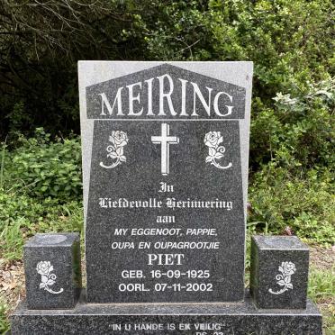 MEIRING Piet 1925-2002