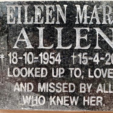 ALLEN Eileen Mary 1954-2002