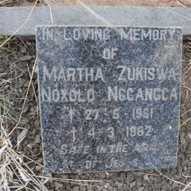 NGCANGCA Martha Zukiswa Noxolo 1961-1962