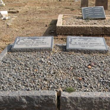 JEFFREY G. Allan 1889-1953 &amp; Dorothy K. 1898-1975