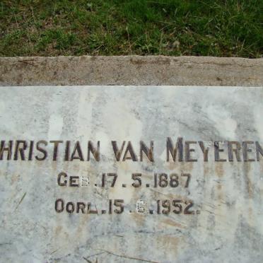 MEYEREN Christiaan, van 1887-1952 