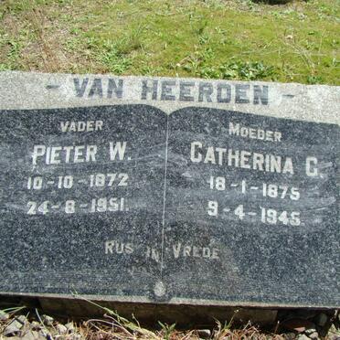 HEERDEN Pieter W., van 1872-1951 &amp; Catherina G. 1875-1945