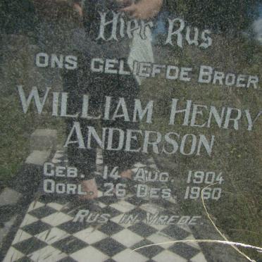 ANDERSON William Henry 1904-1960