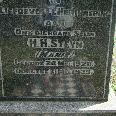 STEYN H.H. 1920-1939
