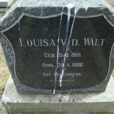 WALT Louisa, v.d. 1915-1966