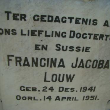 LOUW Francina Jacoba 1941-1951