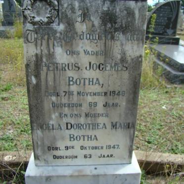 BOTHA Petrus Jogemes -1948 &amp; Engela Dorothea Maria -1947