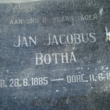 BOTHA Jan Jacobus 1885-1969