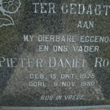 ROUX Pieter Daniel 1875-1950