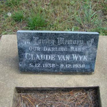 WYK Claude, van 1938-1938