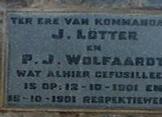 LÖTTER J. -1901 :: WOLFAARDT P.J. -1901