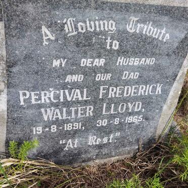 LLOYD Percival Frederick Walter 1891-1965