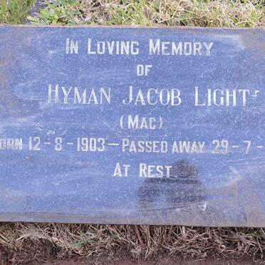 LIGHT Hyman Jacob 1903-1958